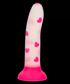 Glow Stick Heart pimeässähohtava dildo